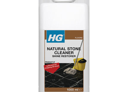 HG Natural Stone Cleaner Shine Restorer, Product 37, Highly Concentrated Formula for Marble and Calciferous Natural Stone 1 Litre 221100106