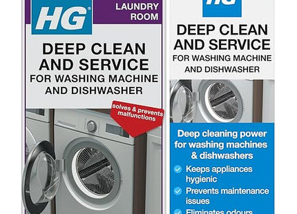 HG Deep Clean & Service Cleans Washing Machines & Dishwashers 2 x 100g