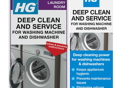 HG Deep Clean & Service Cleans Washing Machines & Dishwashers 2 x 100g
