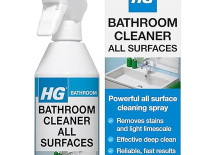 HG Bathroom Cleaner Spray Cleans Tiles, Sinks & Shower Screens 500ml