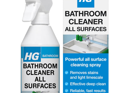 HG Bathroom Cleaner Spray Cleans Tiles, Sinks & Shower Screens 500ml