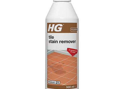 HG Tile Stain Remover Removes Grease & Oil from Floor Tiles, Flagstones, Stone, Concrete & Cement 500ml