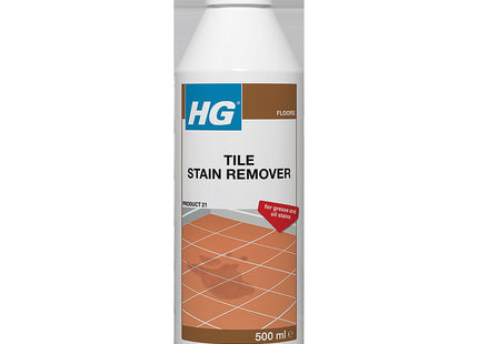 HG Tile Stain Remover Removes Grease & Oil from Floor Tiles, Flagstones, Stone, Concrete & Cement 500ml
