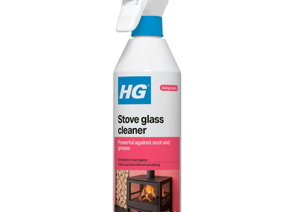HG Stove Glass Cleaner Spray Cleans Fireplace & Wood Burner Doors 500ml