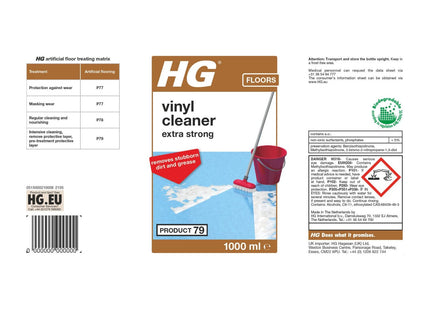 HG Vinyl Floor Cleaner Extra Strong Deep Cleans Lvt & Lino 1 Litre