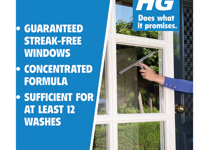 HG Window Cleaner Concentrate Streak-Free Shine on Glass & Frames 500ml