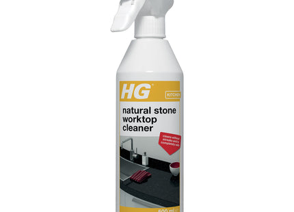 HG Natural Stone Worktop Cleaner Cleans Marble, Granite & Countertops 500ml