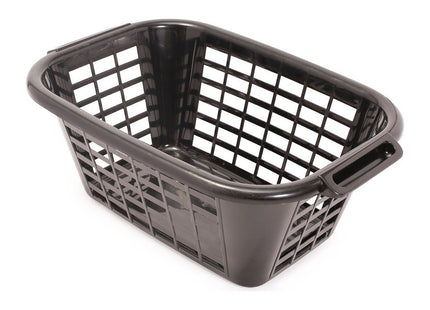 Addis Rectangular Laundry Basket Black 505606
