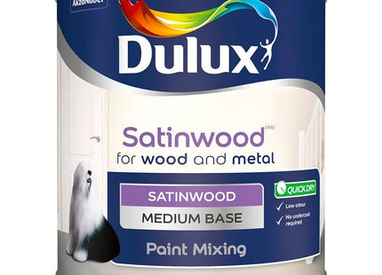 Dulux Colour Mixing Satinwood Base 1 Litre Medium 748087