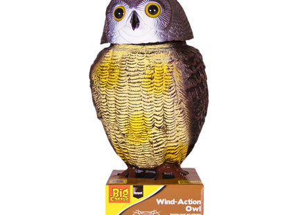STV The Big Cheese Wind-Action Owl Realistic, Humane Decoy Deterrent