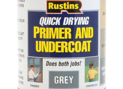 Rustins Primer/Undercoat, Grey, 250ml GYPU250