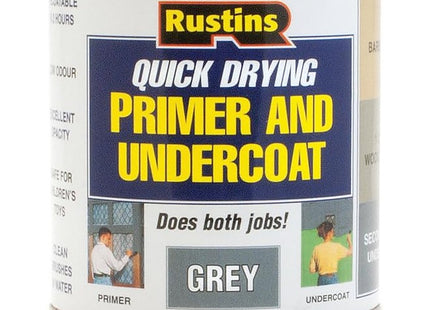 Rustins Primer/Undercoat, Grey, 250ml GYPU250