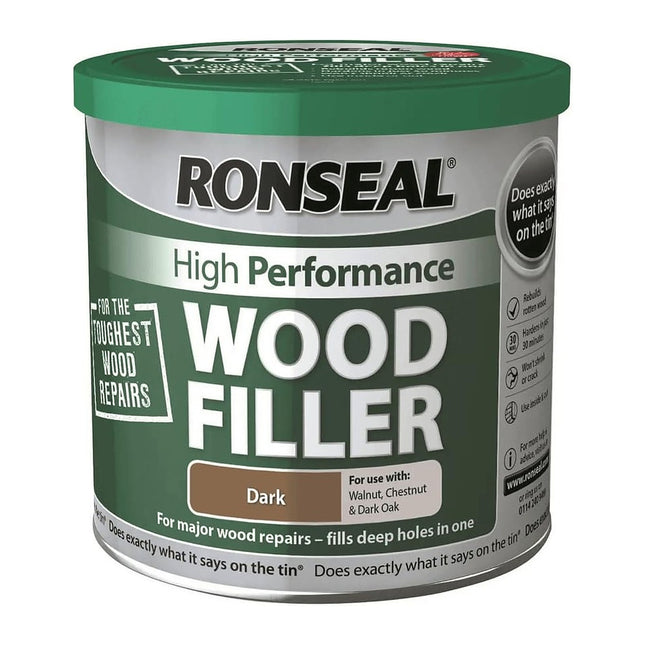 Ronseal 275g High Performance Wood Filler - Dark HPWFD275G