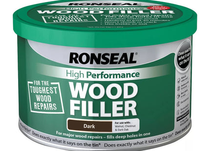 Ronseal 275g High Performance Wood Filler - Dark HPWFD275G