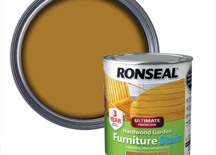 Ronseal Hardwood FurnIture Stain Natural Matt 750ml HWFSNM750