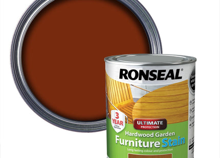 Ronseal Hardwood FurnIture Stain Rich Teak 750ml HWFSRT50