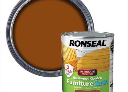 Ronseal Hardwood FurnIture Stain English Oak 750ml HWFSDO750