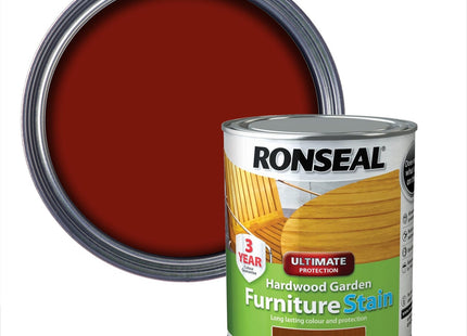 Ronseal Hardwood FurnIture Stain, Dark Brown (Deep Mahogany), 750ml HWFSDM750