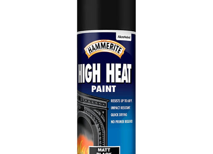 Hammerite Hhpblaero 400ml High Heat Paint Aerosol - Black 5092866