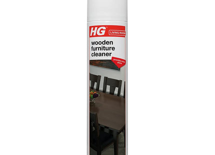 HG Wooden Furniture Cleaner, Indoor Wood Maintenance & High Shine Polish for Tables, Chairs, Shelves, Units and All Surfaces - 300ml Spray 268030106