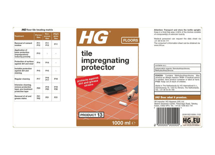 HG Tile Impregnating Protector Treatment Product 13, 1 Litre 391100106