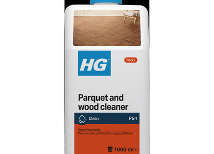 HG Parquet Cleaner 1 Litre - Concentrated Mopping Parquet Floor Cleaner - for Regular Cleaning Without Streaks - Fresh-Smelling 220100106