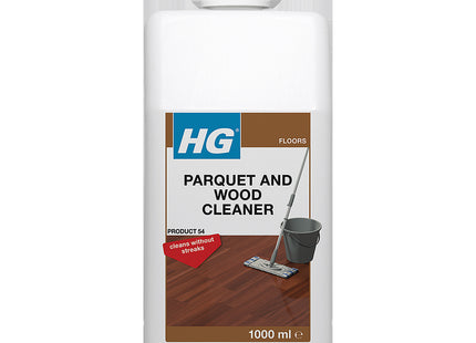 HG Parquet Cleaner 1 Litre - Concentrated Mopping Parquet Floor Cleaner - for Regular Cleaning Without Streaks - Fresh-Smelling 220100106
