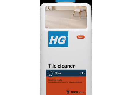HG Tile Cleaner, Product 16, Highly Concentrated Formula for Ceramic and Natural Stone Floors 1 Litre 184100106