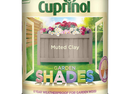 Cuprinol Garden Shades Exterior Woodcare, Muted Clay, 1 Litre
