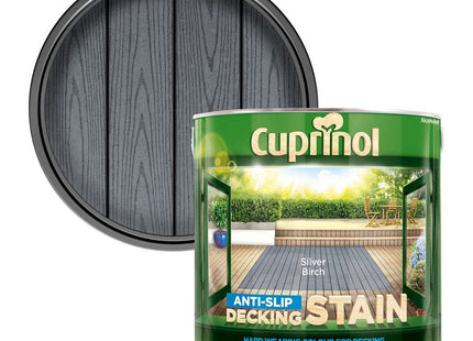 Cuprinol Anti Slip Decking Stain Silver Birch 2.5 Litre UTDSSB25L