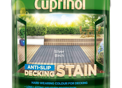 Cuprinol Anti Slip Decking Stain Silver Birch 2.5 Litre UTDSSB25L