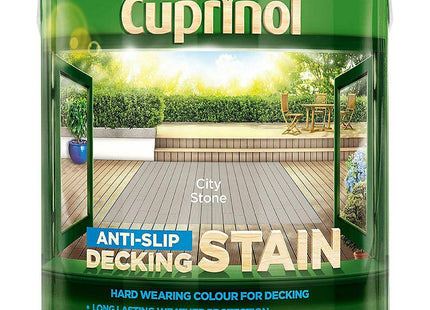 Cuprinol Anti Slip Decking Stain City Stone 2.5 Litre UTDSCS25L