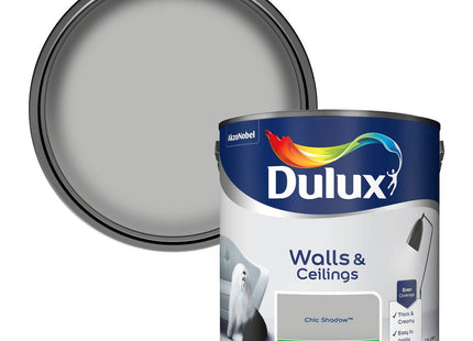 Dulux Silk Emulsion Paint For Walls And Ceilings - Chic Shadow 2.5 Litre 500007