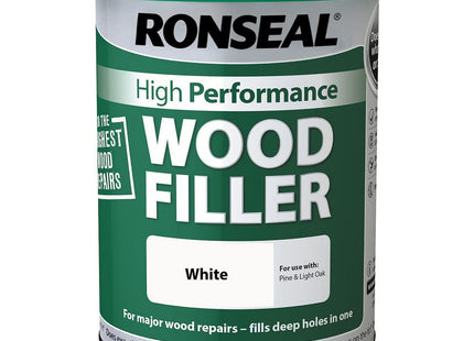 Ronseal High Performance Wood Filler White 1kg HPWFW1K
