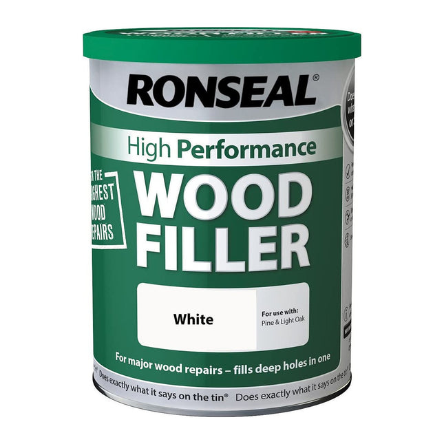 Ronseal High Performance Wood Filler White 1kg HPWFW1K