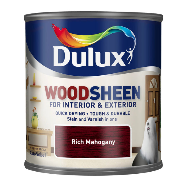 Dulux Quick Drying Interior/Exterior Woodsheen Rich Mahogany 250ml