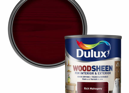 Dulux Quick Drying Interior/Exterior Woodsheen Rich Mahogany 250ml