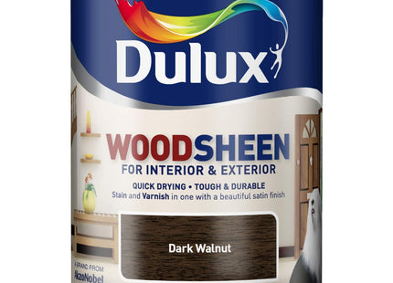 Dulux Quick Drying Interior/Exterior Woodsheen Dark Walnut 750ml