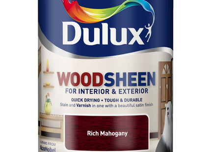Dulux Quick Drying Interior/Exterior Woodsheen Rich Mahogany 750ml