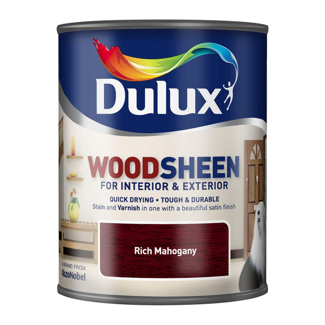 Dulux Quick Drying Interior/Exterior Woodsheen Rich Mahogany 750ml