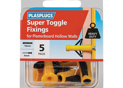 Plasplugs - Super Toggle Fixings (Pack 5)