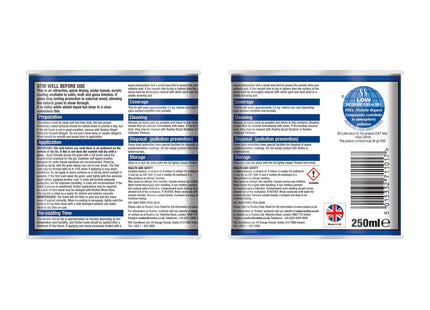 Rustins Quick Dry Outdoor Clear Varnish 250ml Satin