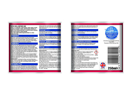 Rustins Quick Dry Outdoor Clear Varnish 250ml Gloss