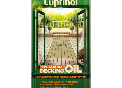 Cuprinol UV Guard Decking Oil Natural 5 Litre