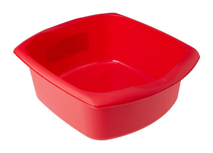 Addis Rectangular Washing Up Bowl, Roasted Red, 9.5 Litre 508067