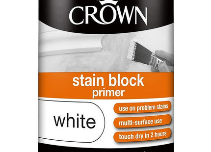 Crown Retail Stain Block Primer White 0.75 Litre
