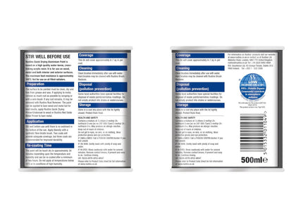 Rustins Aluminium Paint 500ml