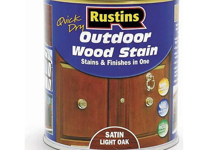 Rustins Outdoor Wood Stain Light Oak 500ml