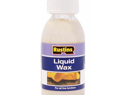 Rustins Liquid Wax 125ml - Liquid Furniture Wax that cleans, Protects & Enhances Wood with a Rich, Natural Sheen