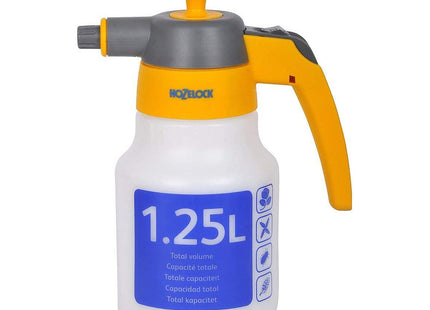 Hozelock Pressure Sprayer Spraymist Plus : Ideal for Indoor/Outdoor Tasks, Metal Pumping Stem, Adjustable Nozzle [4122P0000] 1.25 Litre